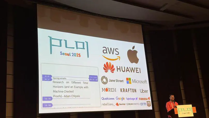 Lab Members of Zuoyan Zhang, Guanghui Song, and Junhui Peng joined the PLDI 2025 at Seoul.
